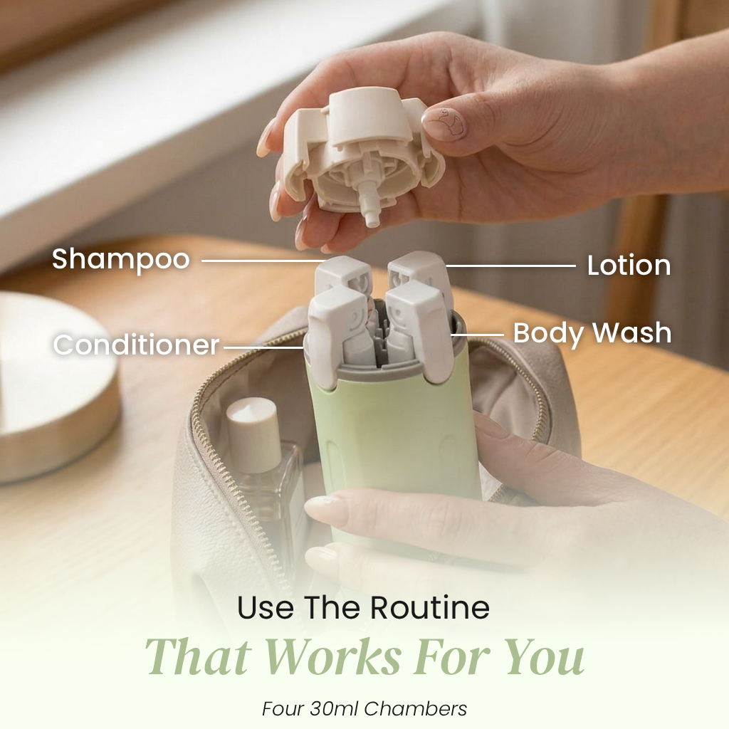 TravelFlow - 4-In-1 Travel Dispenser