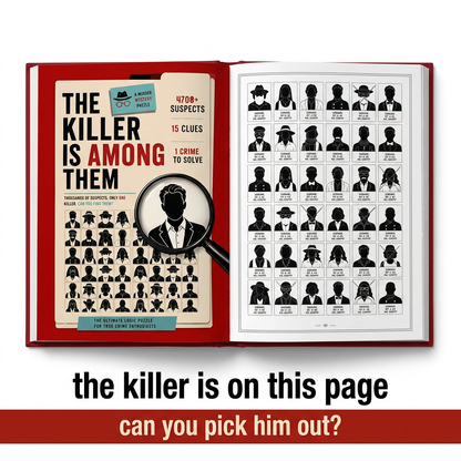 The Killer Is Among Them - Murder Mystery Puzzle Book