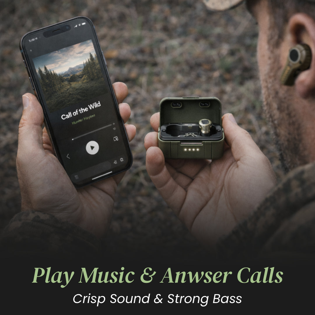 HunterPro - Tactical Hearing Protection & Enhancement Earbuds