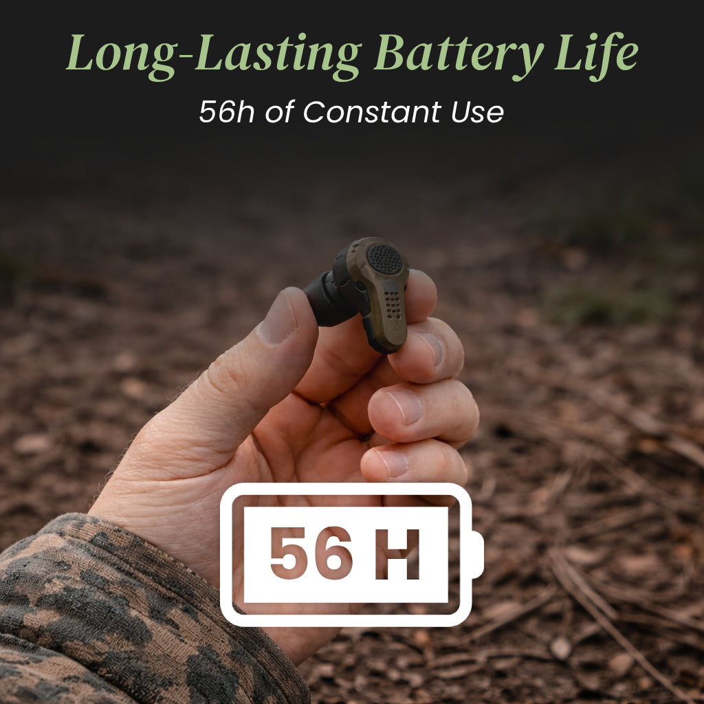 HunterPro - Tactical Hearing Protection & Enhancement Earbuds